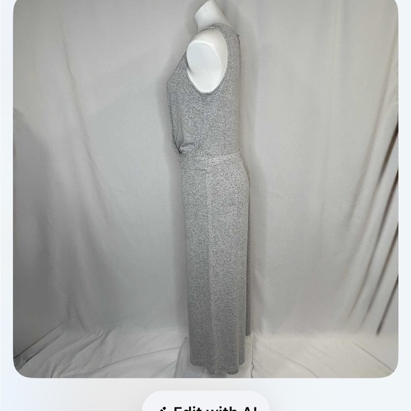 Banana Republic Heather Gray Sleeveless Jumpsuit - Picture 5 of 14